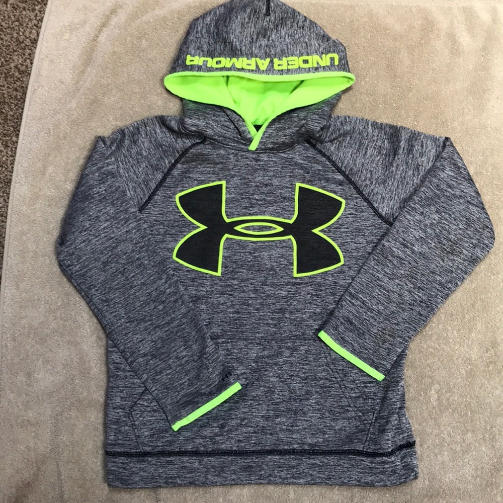 Gray youth M Under Armour hoodie